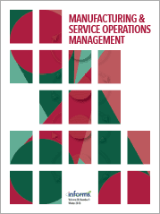 Manufacturing & Service Operations Management cover